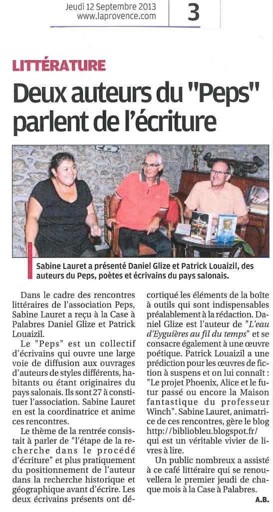 La Provence_12 septembre 2013